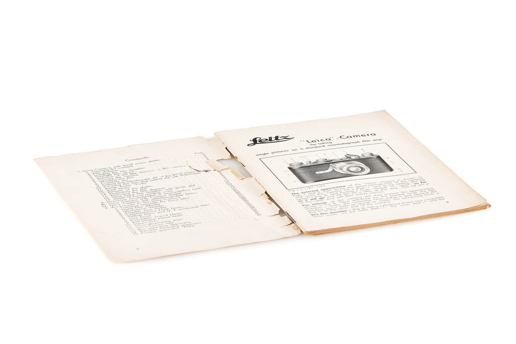 Leica Instructions for Leica I