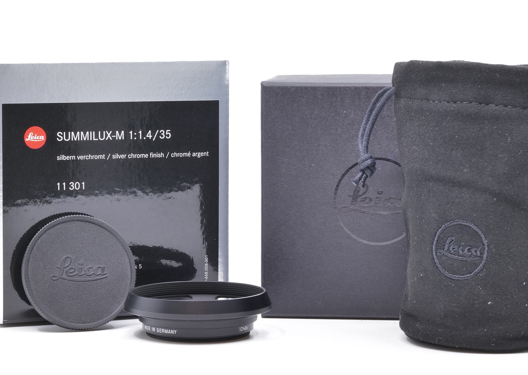 Leica SUMMILUX-M 1:1.4/35, silver chrome-plated