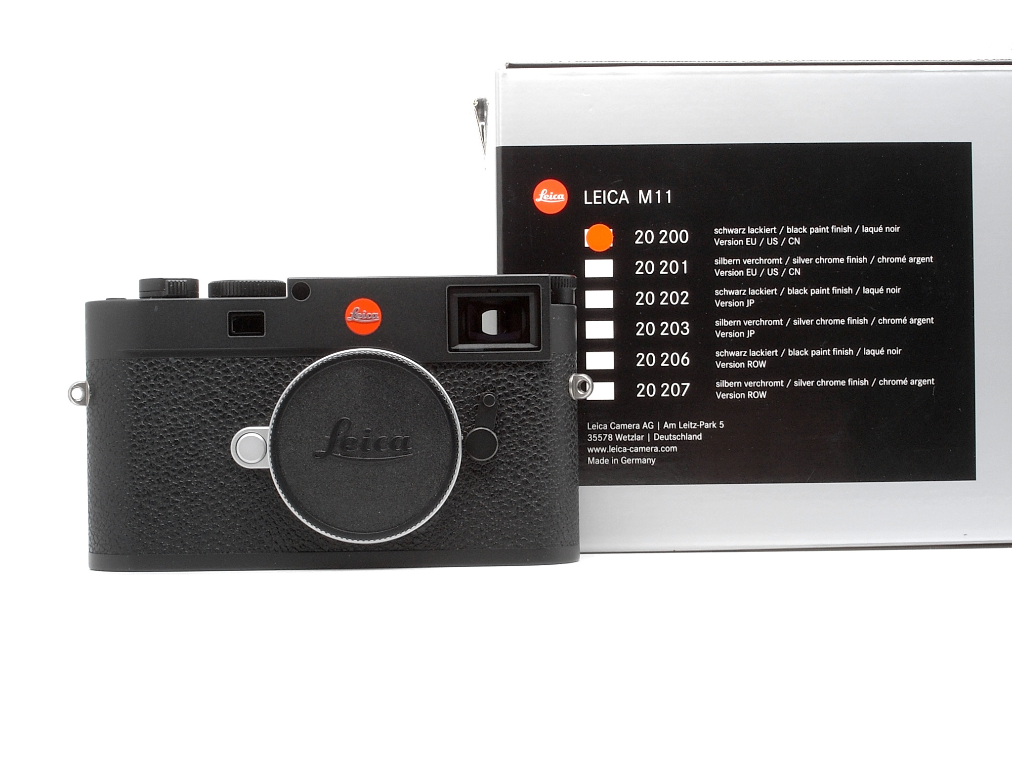 Leica M11 black chrome-plated