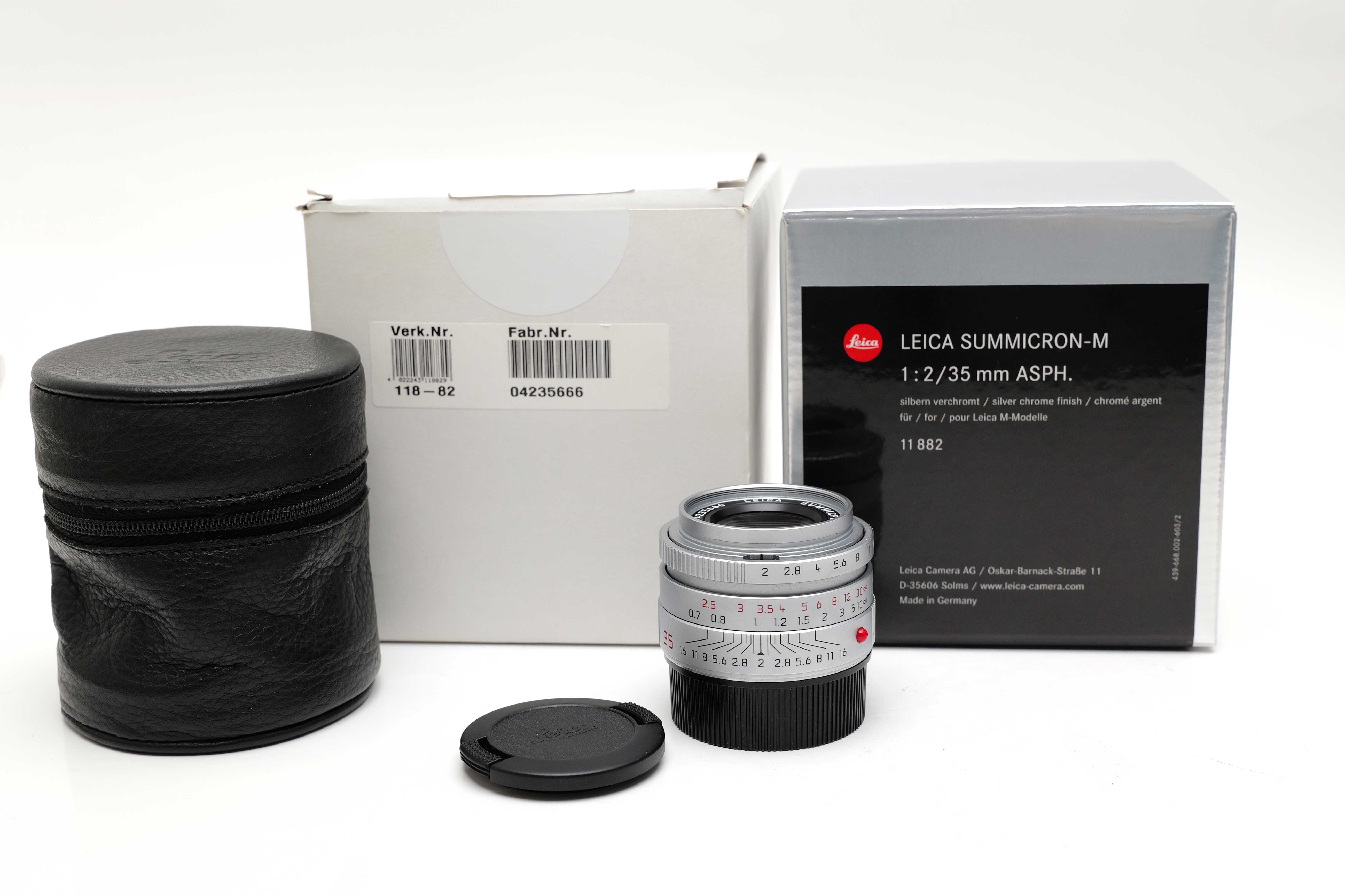 Leica Summicron-M 1:2.0/35 ASPH. silver chrome