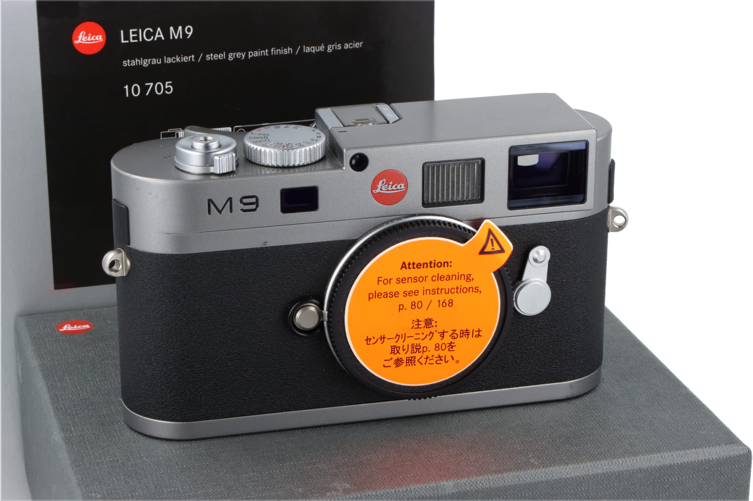 Kit Leica M9 Steel grey + Soporte para el pulgar (10705)