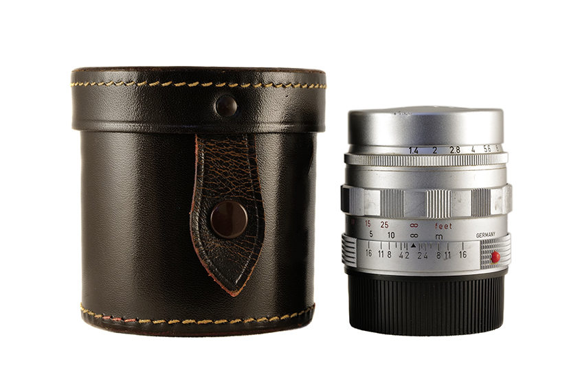 LEITZ WETZLAR SUMMILUX 1:1.4/50, silver chrome finish, first version 11114