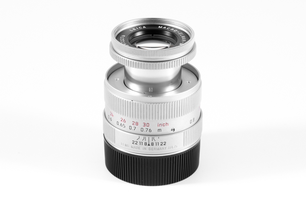 LEICA MACRO-ELMAR-M1:4/90mm,silbern verchromt