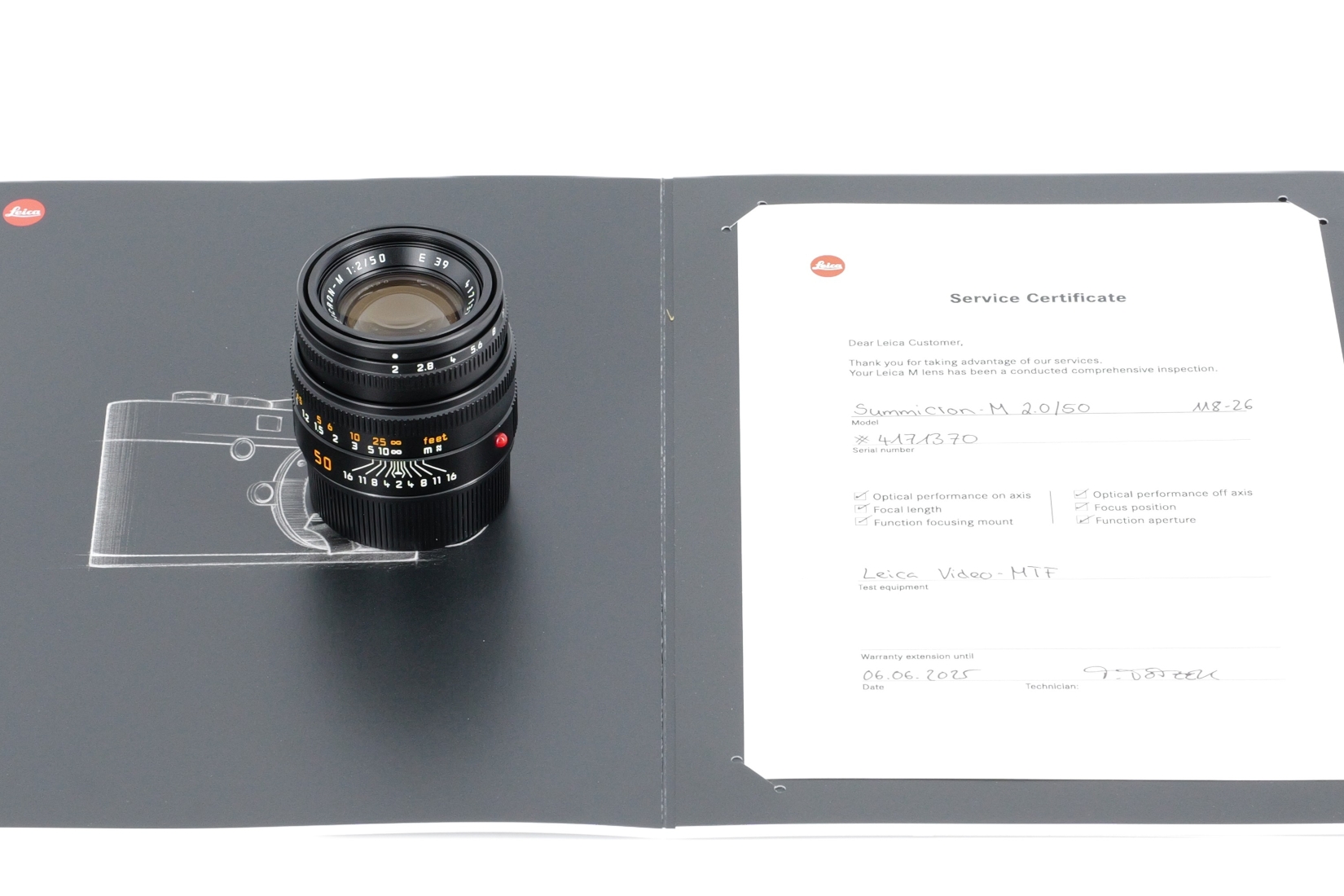 Summicron-M 1:2/50, black anodised, 11826