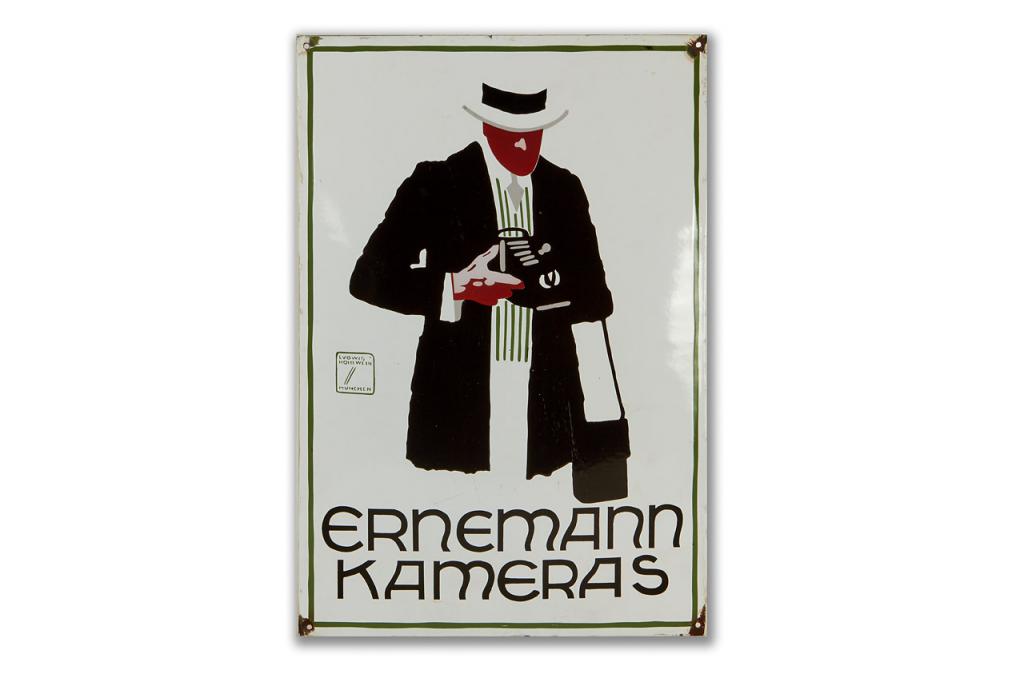 Ernemann Kameras Enamel Sign Ernemann Kameras Enamel Sign