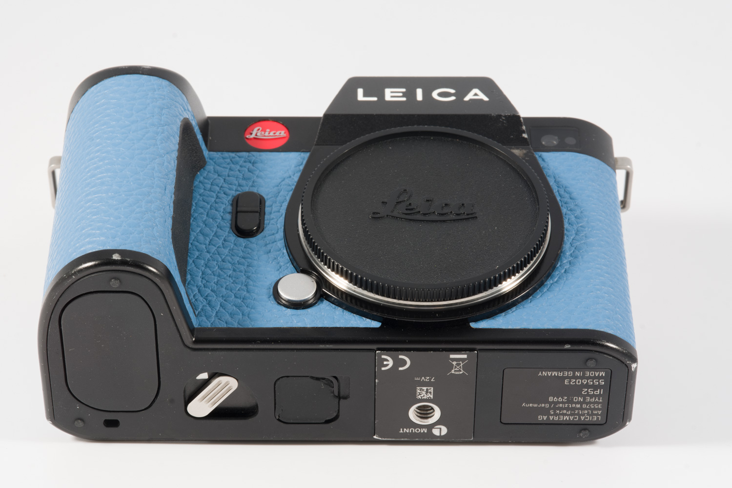 Leica SL2 black, blue leather 