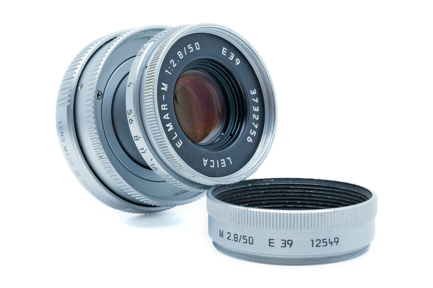 Leica ELMAR-M 2.8/50mm  (1994–2007) — Silver Chrome