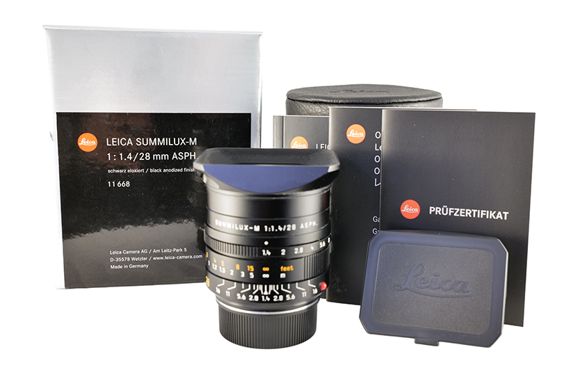 LEICA SUMMILUX-M 1.4/28 ASPH. black anodized. 11668 LEICA SUMMILUX-M 1.4/28 ASPH. black anodized. 11668