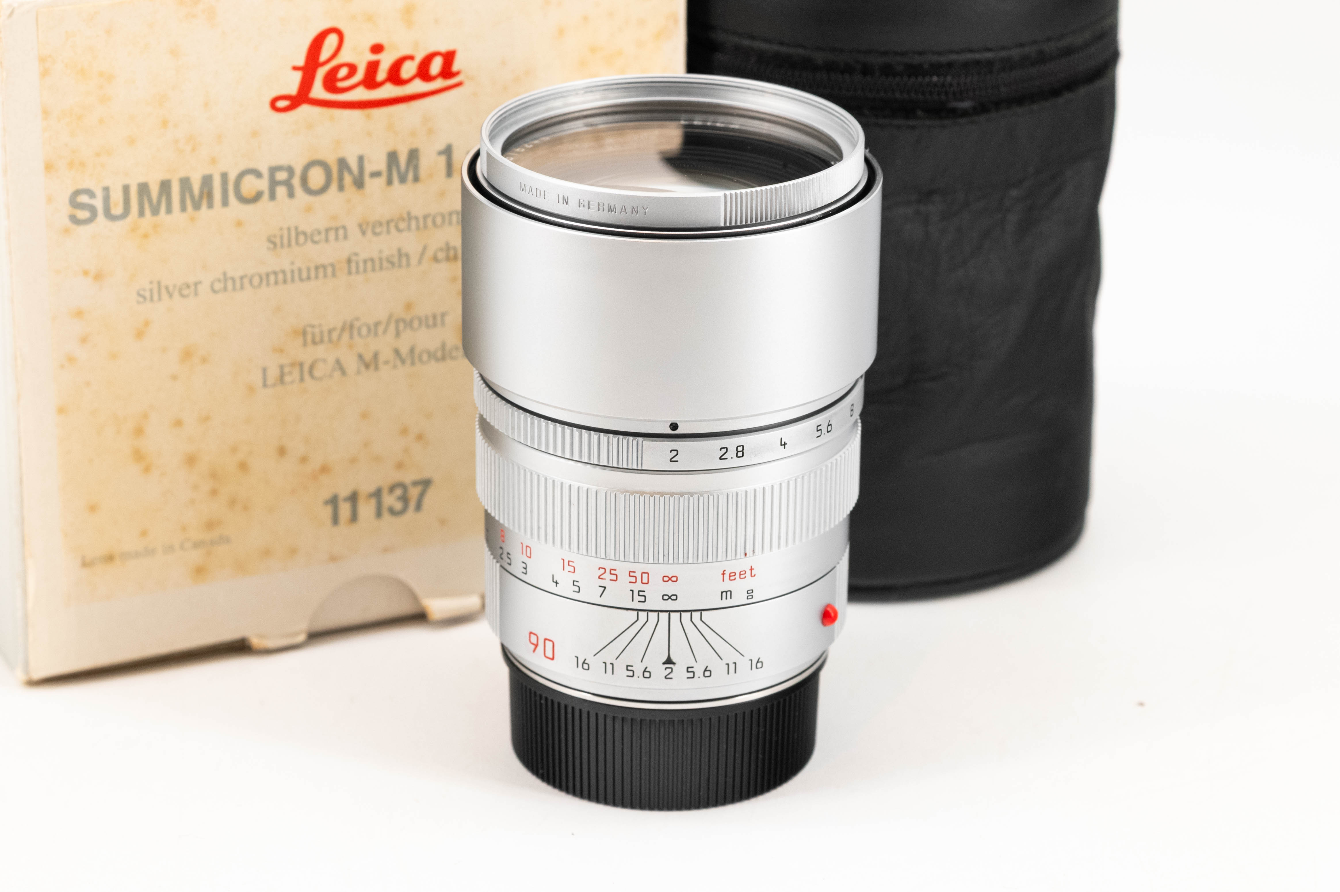 Leica Summicron 90mm f/2 Silver Chrome 11137