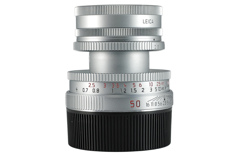 Leica ELMAR-M 1:2,8/50, silver chrome finish, collapsible 11823