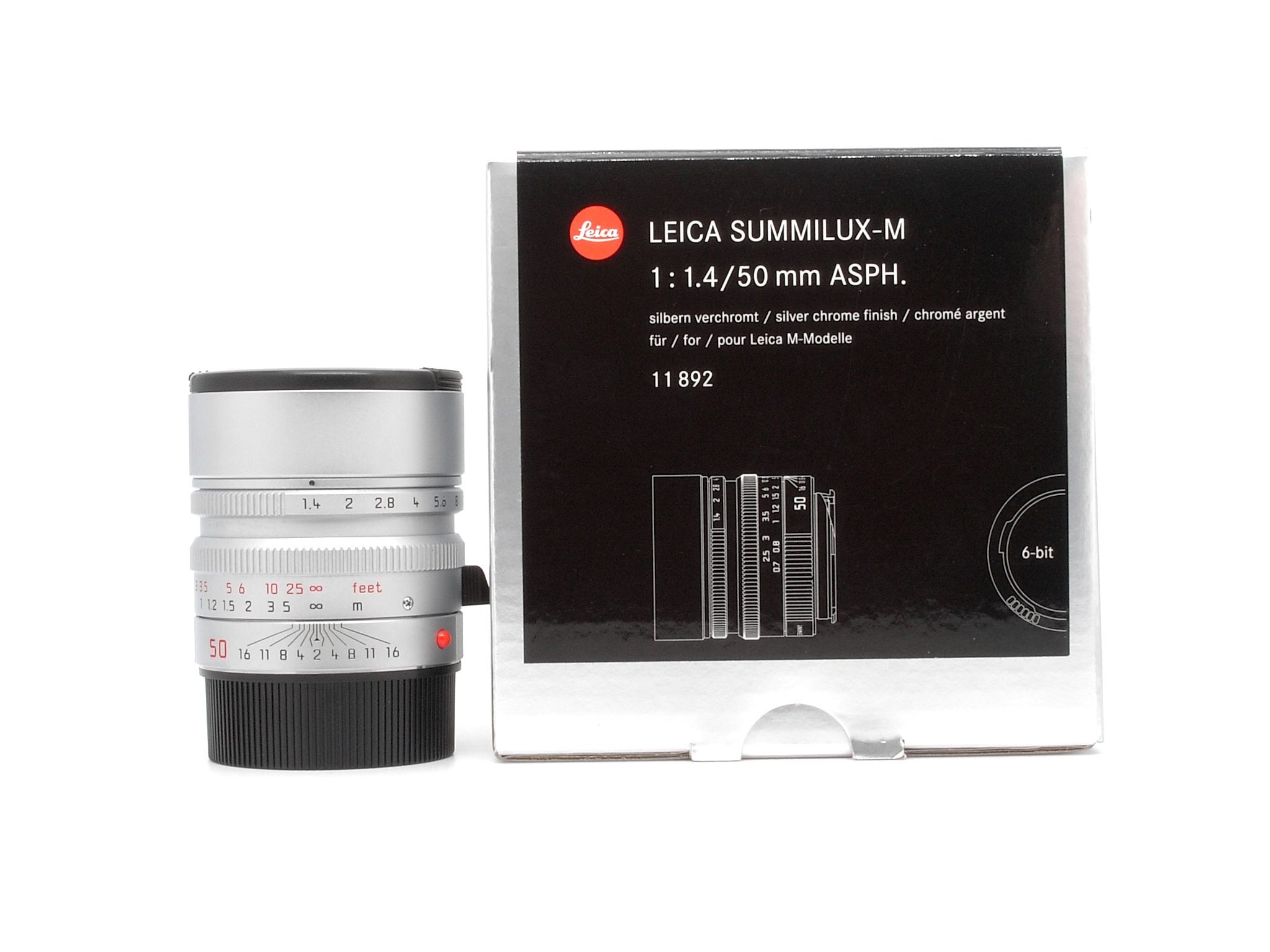 Leica Summilux-M 1.4/50mm ASPH. silbern 6Bit