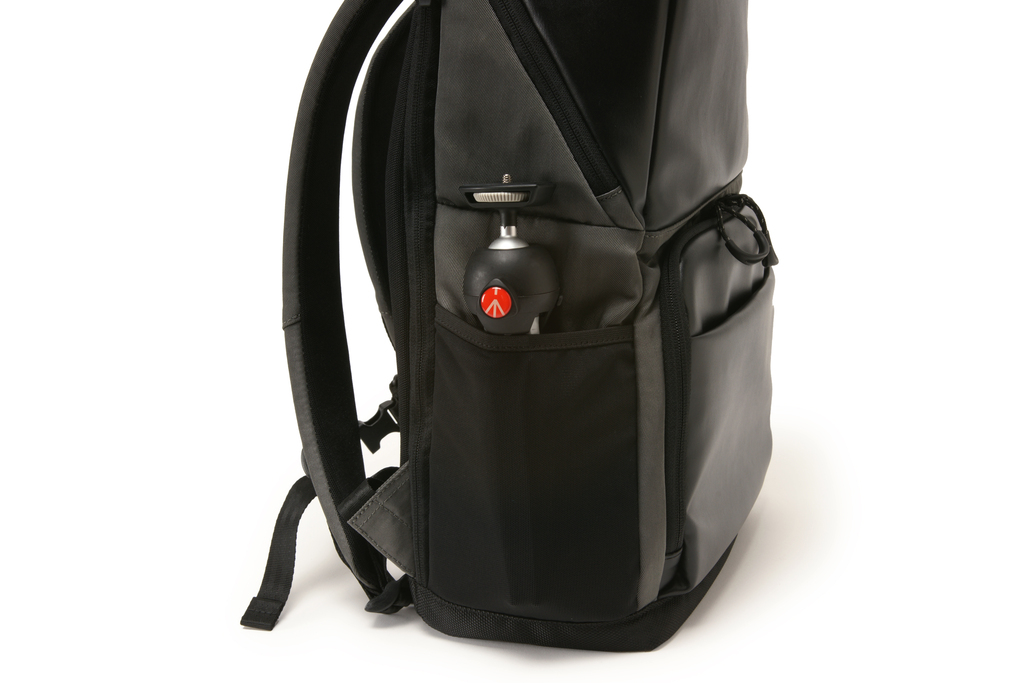 Artisan&Artist PVC leather/Nylon backpack ACAM BS0001 BKGY