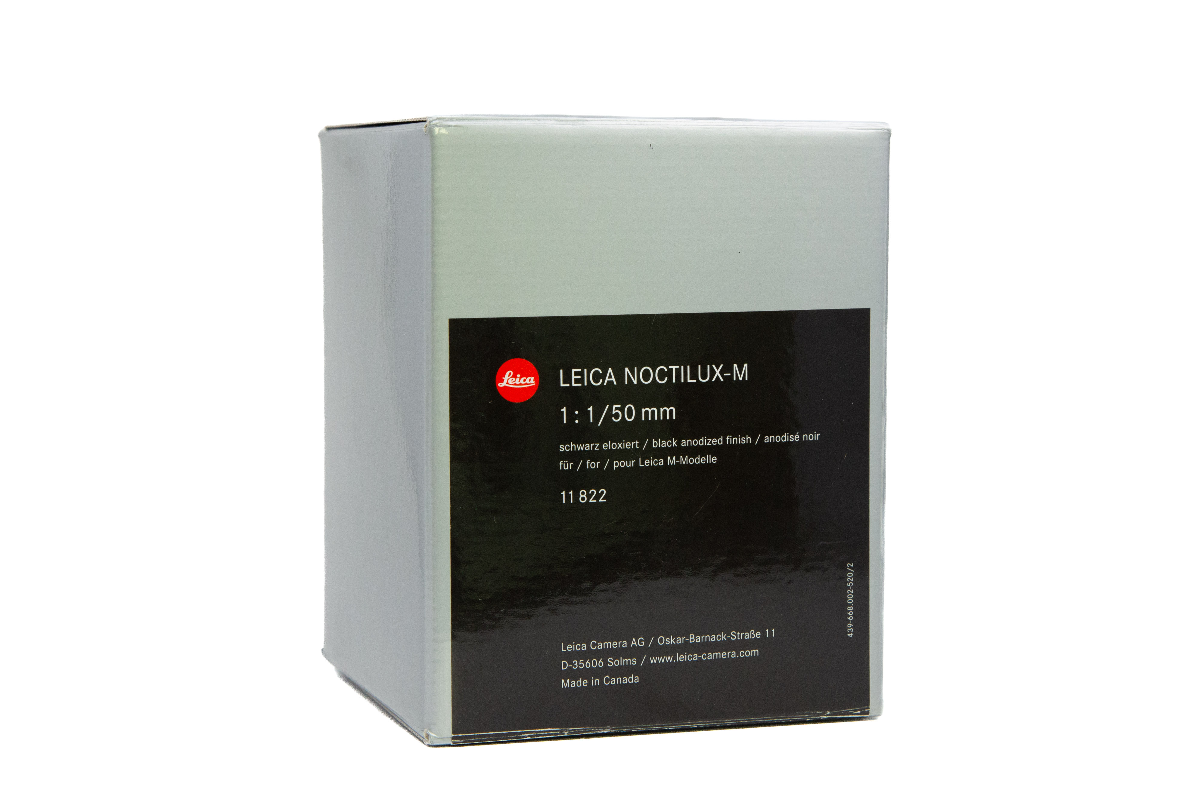 Leica Noctilux 1.0 / 50mm schwarz