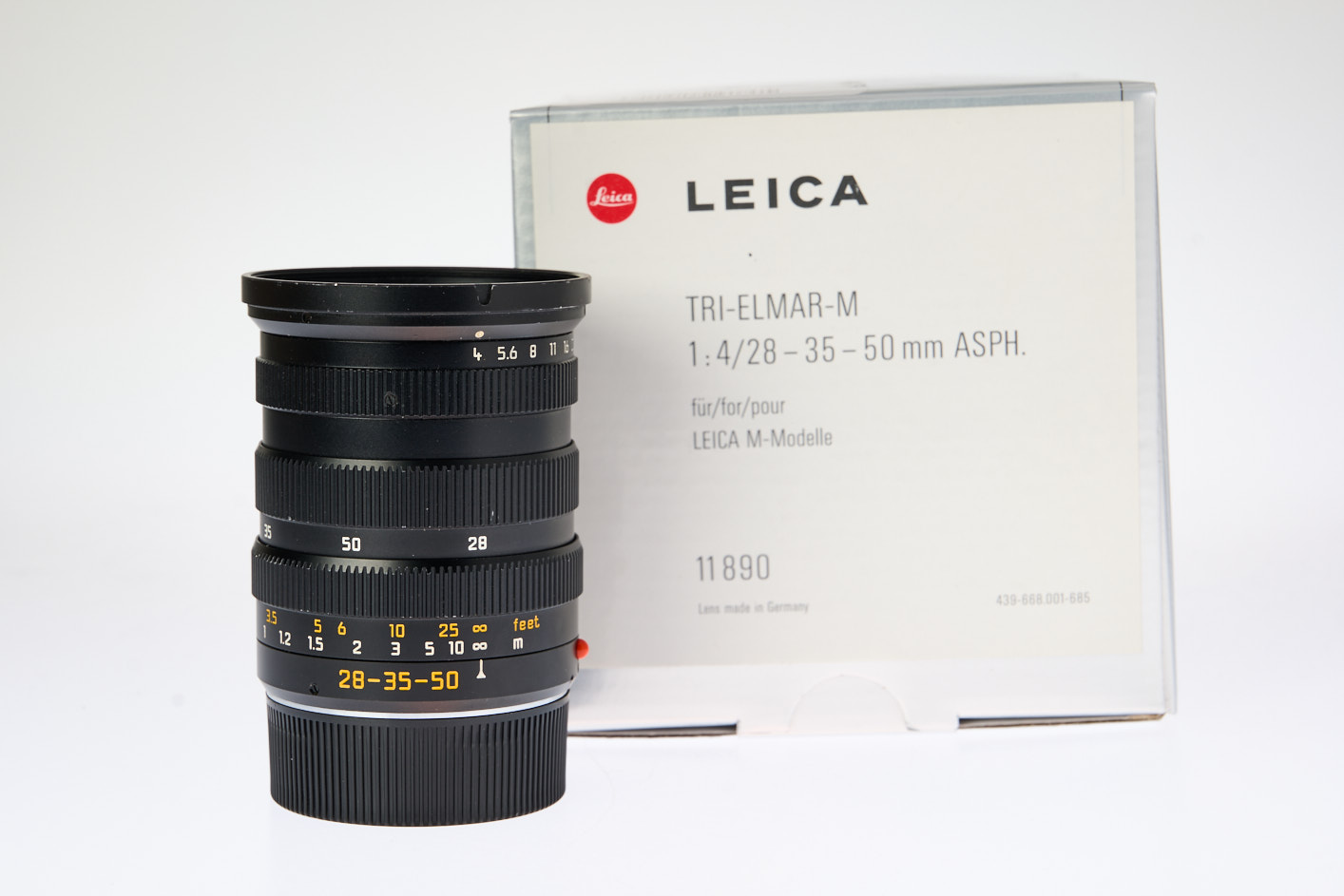 LEICA TRI-ELMAR-M 1:4/28-35-50 MM ASPH. LEICA TRI-ELMAR-M 1:4/28-35-50 MM ASPH.