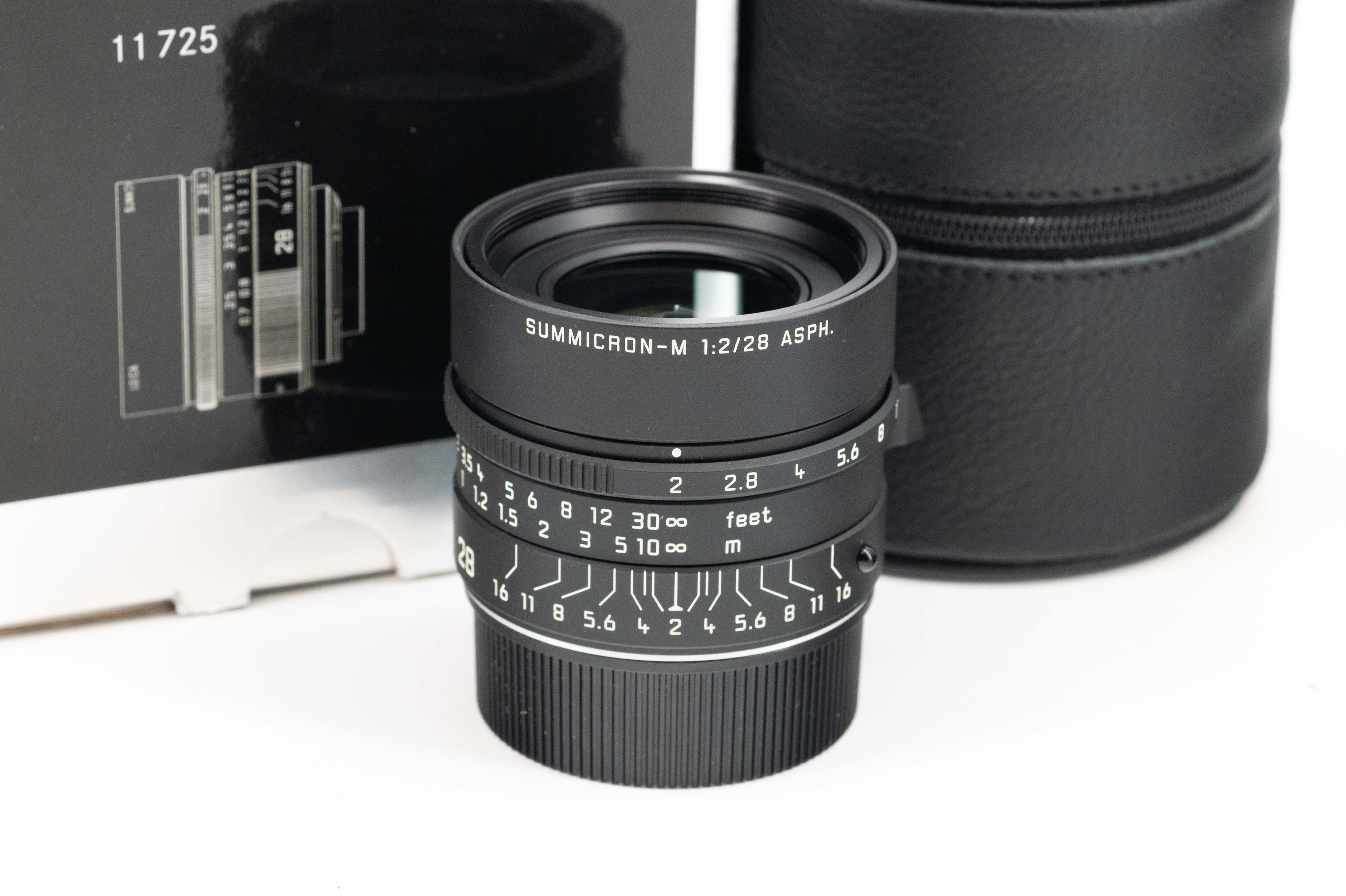 Leica Summicron-M 28mm f/2 ASPH Matt Black Paint 11725