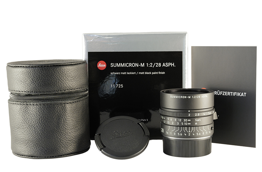 Leica Summicron-M 1:2/28 Asph., matt black paint finish 11725 DEMO