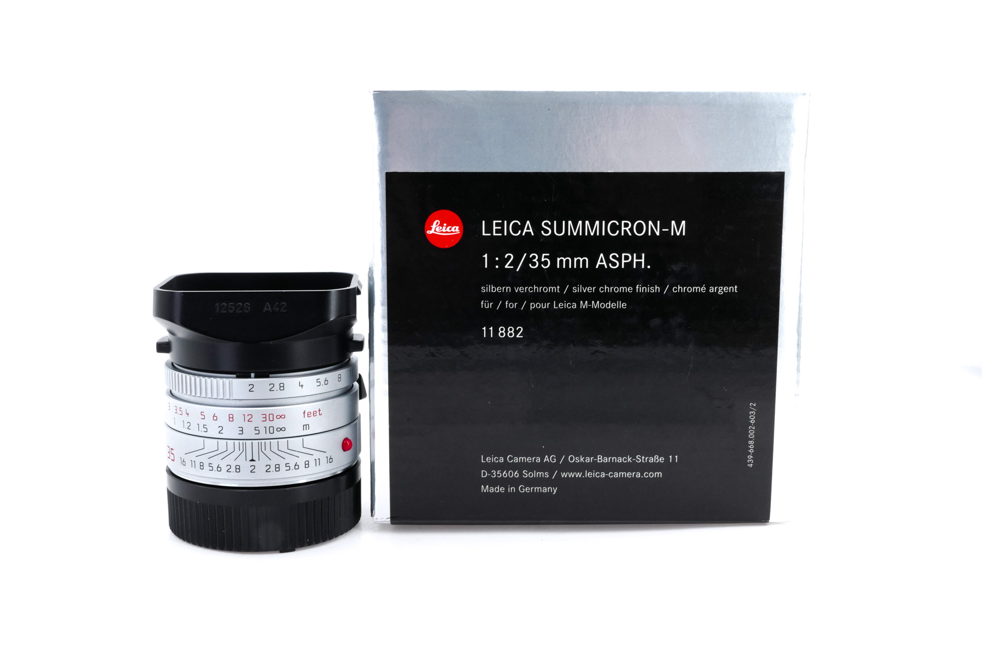 LEICA SUMMICRON-M 2.0/35 mm ASPH., silver 6Bit