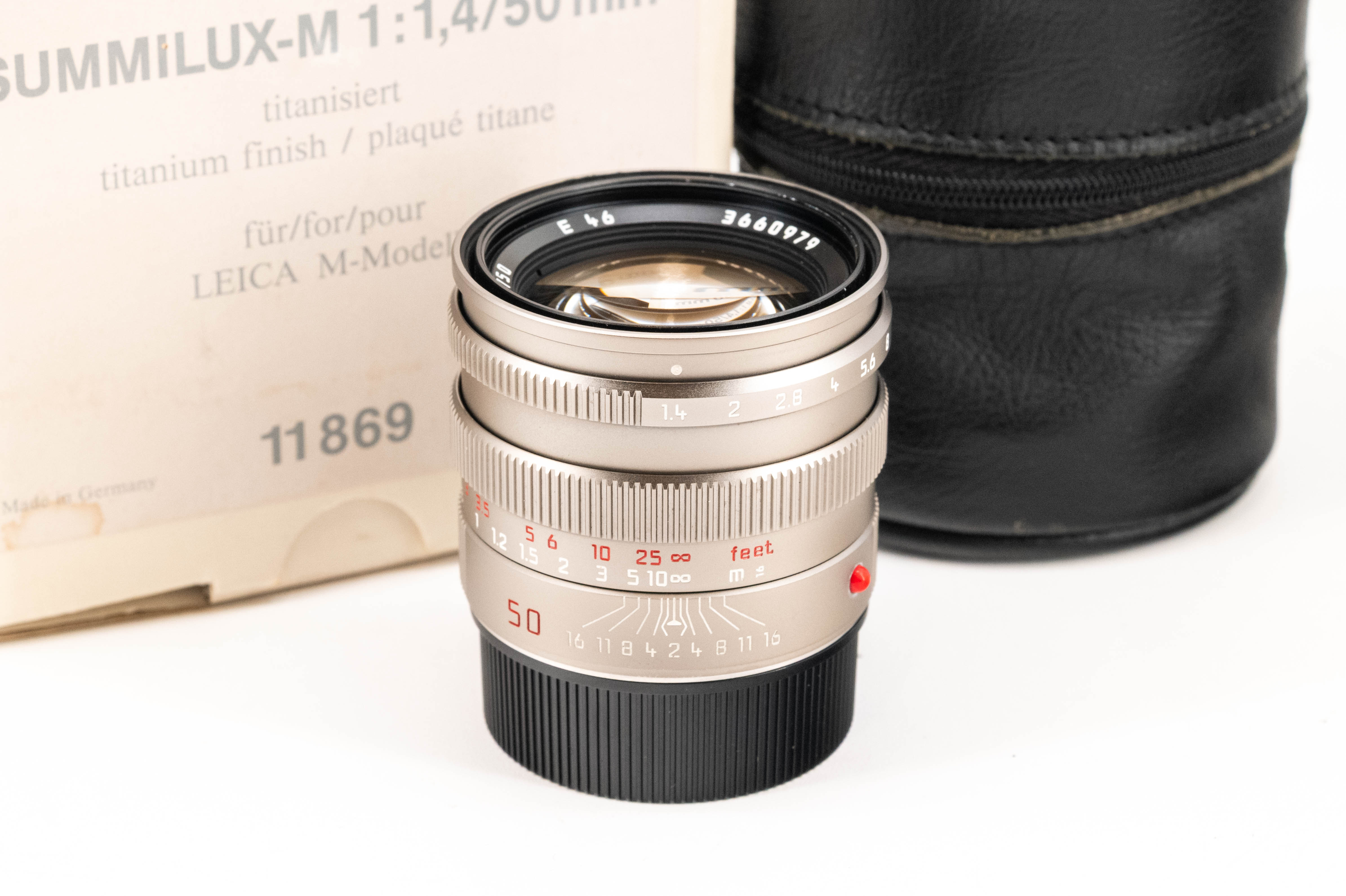 Leica Summilux-M 50mm f/1.4 Pre-ASPH Titanium 11869