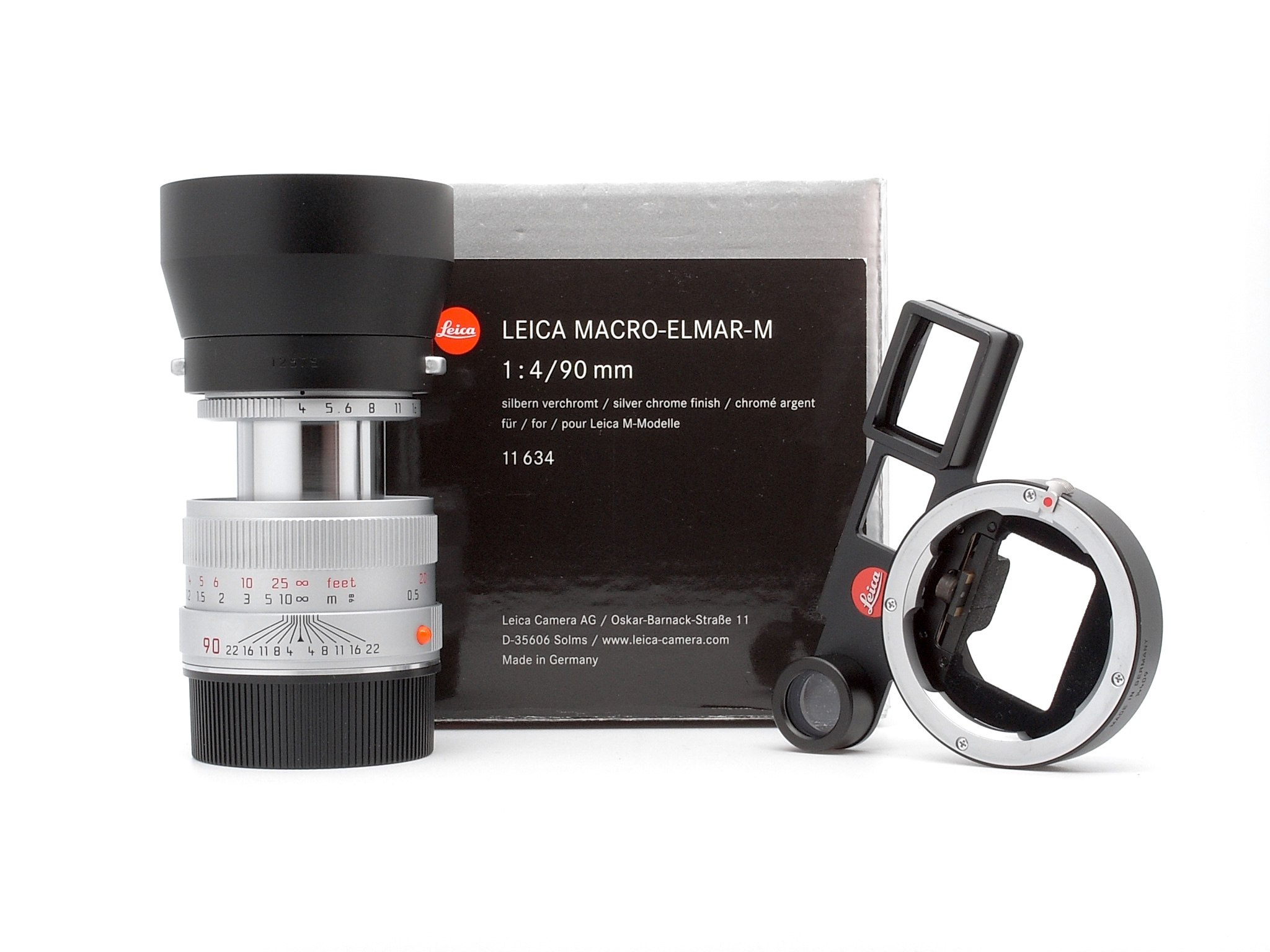 Leica Macro-Elmar-M 4,0/90mm silbern chrom 6Bit