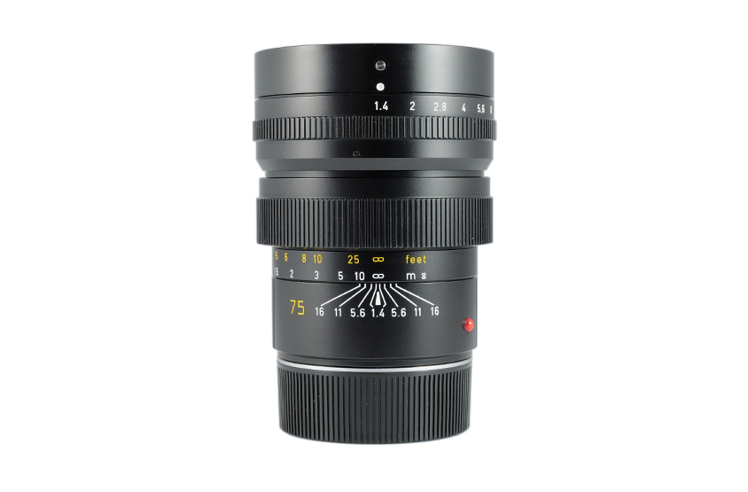 Leica Summilux-M 1:1,4/75mm, schwarz eloxiert 11814