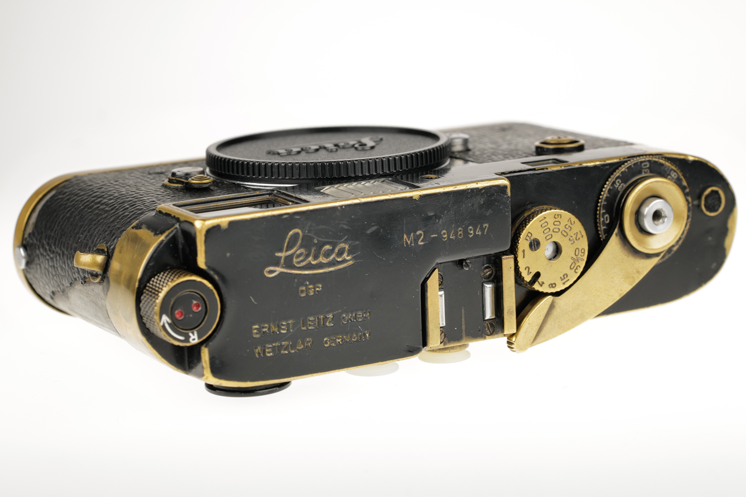 Leica M2 black paint Button Rewind