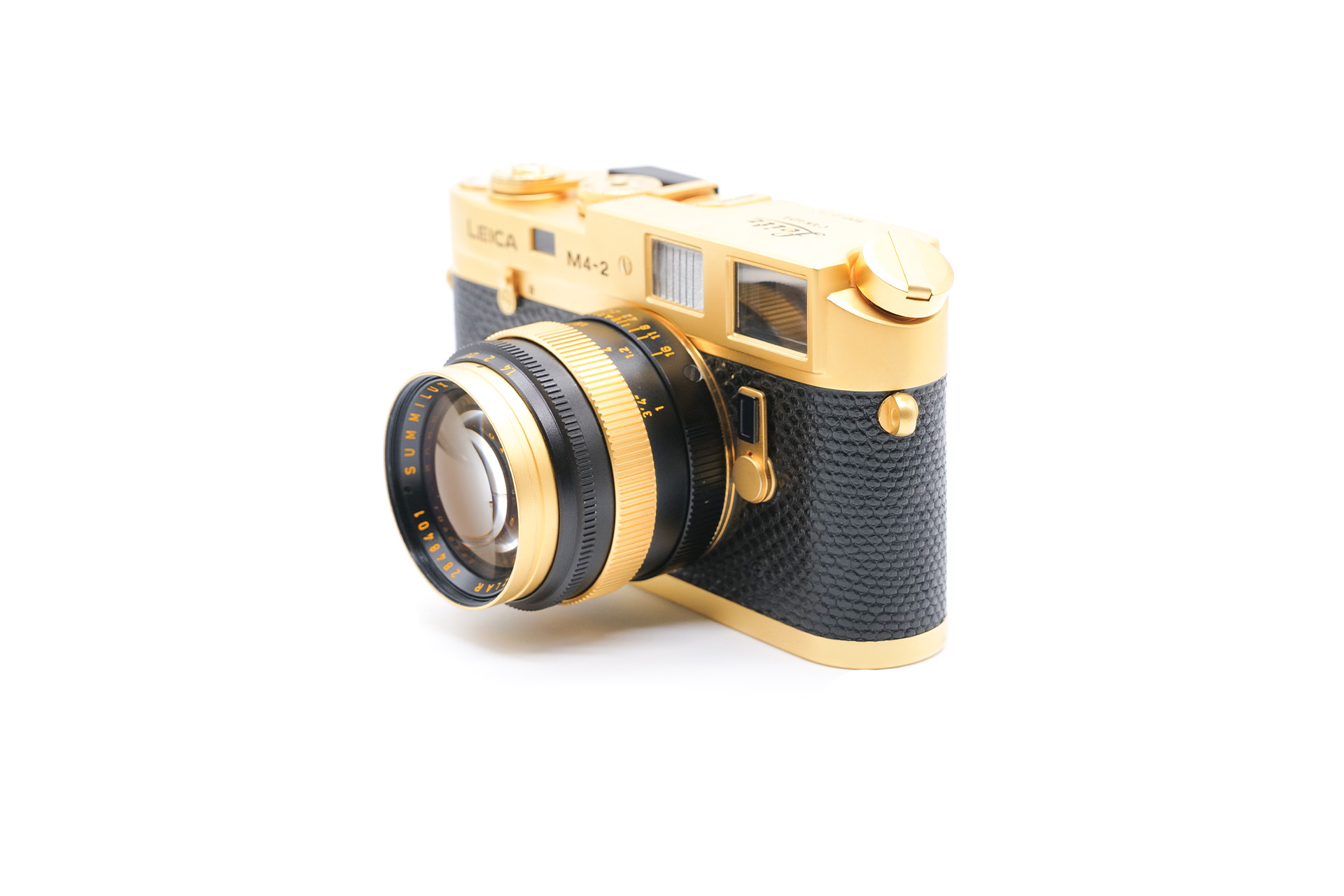 Leica M4-2 gold con Summilux 50mm 1.4 Gold 10420