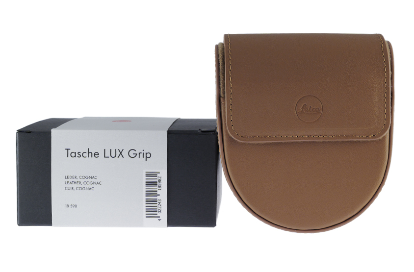 Leica LUX Grip Tasche Leder Cognac 18598